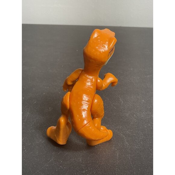Jurassic World Mini Orange Velociraptor Dinosaur Figure Toy Collectible - Picture 3 of 5